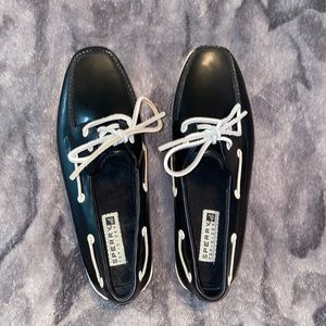 Sperry Top Slider Rubber Waterproof Slip-on Black Shoe in 8.5M Unique Find!